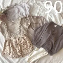 テータテート　春　夏　ベビー　90 まとめ　女の子　半袖　長袖　Tシャツ