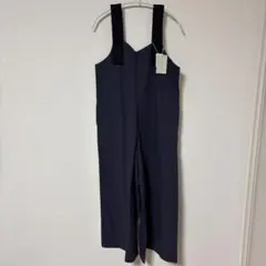 新品　未使用・タグ付き　布帛サロペット Joujoulier 紫✖︎黒　M〜L