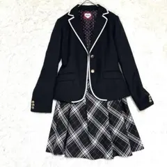 デコラピンキーズ ジャケット × チェックスカート セット 160 フォーマル