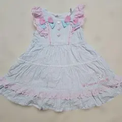coeur a coeur ストライプ ノースリーブ ワンピース 100のサムネイル