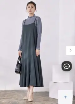 【洗える】アシンメトリーキャミワンピースのサムネイル