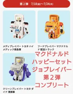 【未開封品】マクドナルド ハッピーセット　ジョブレイバー　第２弾　コンプリート