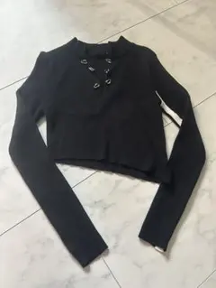 ♡黒いボタン付きハイネックニット♡のサムネイル