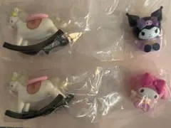(匿名配送)サンリオ　シークレット木馬マスコット 干支　マイメロディ　クロミ