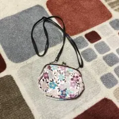 浴衣や着物時に便利な和柄縮緬ポシェットがま口タイプ