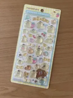 サンリオ　新品　ポムポムプリン　ボンボンドロップシール