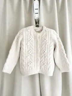 ザラキッズ　ザラベビー　ケーブルニットトップスニット　カーディガン　100