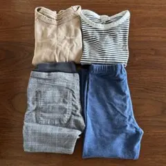 まとめ売り 長袖カットソー２枚、パンツ・レギンス２枚 4点セット サイズ100