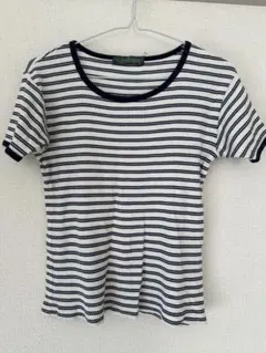 NEWYORKER ストライプ 半袖ニット