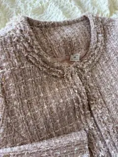 ピンク ツイード　セットアップ　スーツ　入学式　入園式