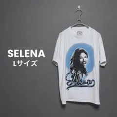 SELENA セレーナ フォト Tシャツ L 白 オフィシャル バンドT 古着