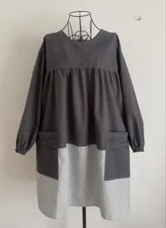 春夏　割烹着　保育士エプロン　エプロン