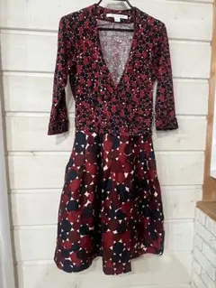 DIANE von FURSTENBERG カシュクールワンピース美品
