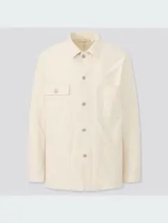 UNIQLOユニクロオフホワイトウォッシュ ユーティリティジャケットLサイズ