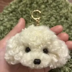ru様専用ページ　＊うるうるトイプードル　毛糸キーホルダー＊ぬいぐるみマスコット