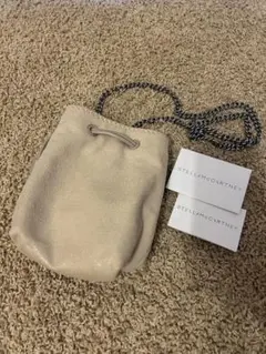 【美品】ステラマッカートニー ファラベラ バケットバッグ ベージュ 巾着