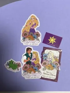ディズニー一番くじ　プリンセス ダイカットステッカーセット(ラプンツェル)