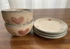 アンファン コーハウス ハートシリーズ カフェオレボウル&小皿 セットのサムネイル