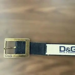 D&G DOLCE&GABBANA ベルト ロゴ キャンバス レザーのサムネイル