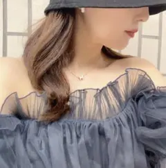 SNIDE/ ボリュームギャザーフリルオフショルブラウス