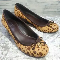 【美品】✨Tory Burch 24.5cm パンプス ハラコレザー 7.5Mのサムネイル