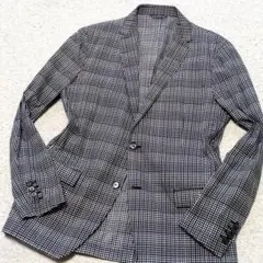 値下げ中10-13Calvin Klein　テーラードジャケット　チェック柄