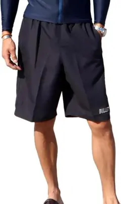 サーフパンツ メンズ 海水パンツ 水着 大きいサイズ(ブラック ６Ｌサイズ)