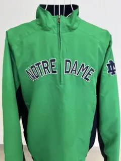 Champion NOTRE DAME ハーフジップジャケット XL グリーン