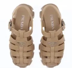 PRADA ベージュ ストラップサンダル