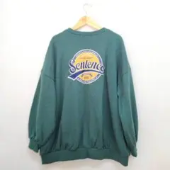 INGNI イング バックプリント 刺繍 スウェット トレーナー グリーン M