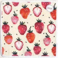 フェイラー　タオルハンカチ　ストロベリードット