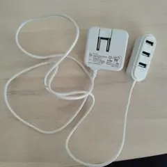 オーム電機 USB充電器 MAV-AUHB2C34A-W