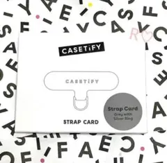 CASETiFY ケースティファイ ストラップカード グレー×シルバー