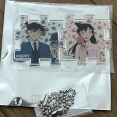 名探偵コナン　工藤新一　毛利蘭　アクリルパズル　コナン展