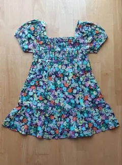 baby GAP フラワープリント 半袖ワンピース 100cm