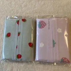 No.629】ポケットティッシュケース ミニサイズ 子ども用いちご柄