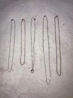 ネックレス　チェーン　5本セット　ヘッド1個付き　ハンドメイドにも