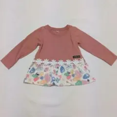 イ*ャ様 ピンク 長袖Tシャツ 80サイズ 花柄