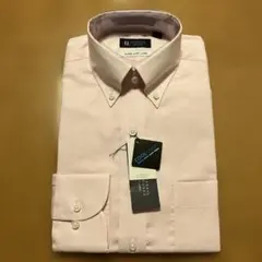 新品【スーツスクエア】ボタンダウンシャツSサイズ　ピンク系