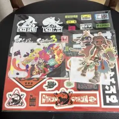 Splatoon 2, 3, サイドオーダーステッカー・ポストカード　4点セット