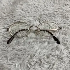 メタルフレーム オーバル眼鏡