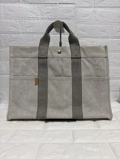 HERMES エルメス ニューフールトゥ MM 極美品 トートバッグ グレー