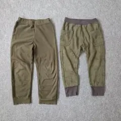 子供服 120cm カーキ ボトムス 兄弟 双子　着替え まとめ売り 保育園