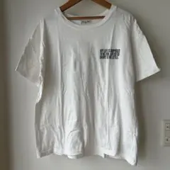 Samansa Mos2 刺繍xバックプリントTシャツ