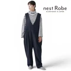 極美品　nest Robe UpcycleLino ウール混デニム サロペットのサムネイル