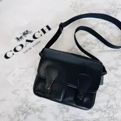 【極美品】　コーチ　ショルダーバッグ　2906 ターンロック　レザー　保存袋付