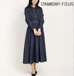 ストロベリーフィールズ インディゴ スーパーライトデニム ワンピース