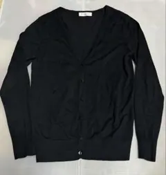 BRICK HOUSE Vネックブラックカーディガン 長袖