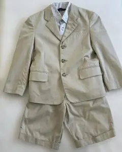 ベージュ　フォーマルスーツ ショートパンツ　ヒロミチナカノ　プティマイン　120