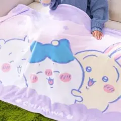 ちいかわ 超BIGマイヤーブランケット 毛布 ハチワレ うさぎのサムネイル